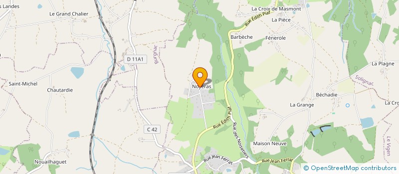 localisation de l'entreprise MONSIEUR HUBERT FAYET à JOURGNAC