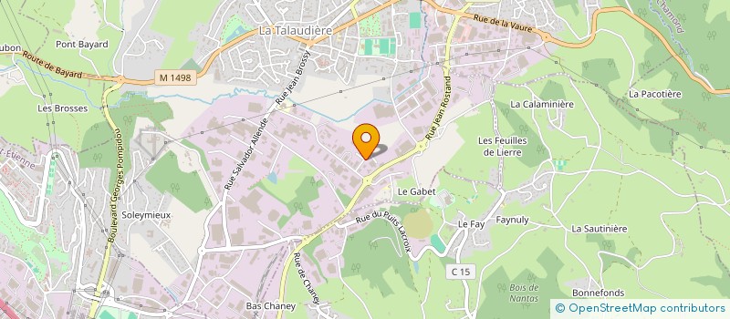 localisation de l'entreprise MONSIEUR HUBERT FAYOLLE à LA TALAUDIERE