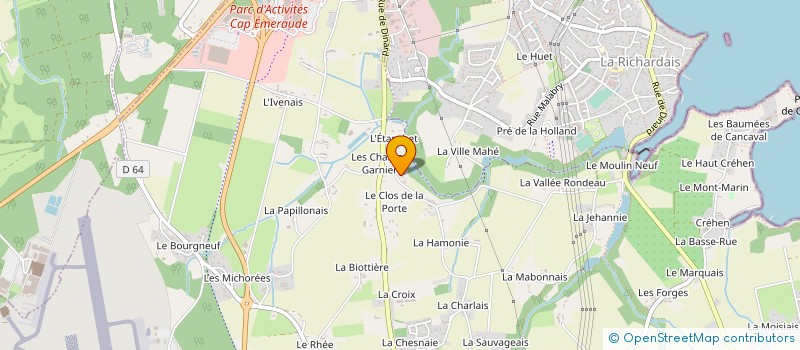 localisation de l'entreprise MONSIEUR HUBERT FENEUX à PLEURTUIT