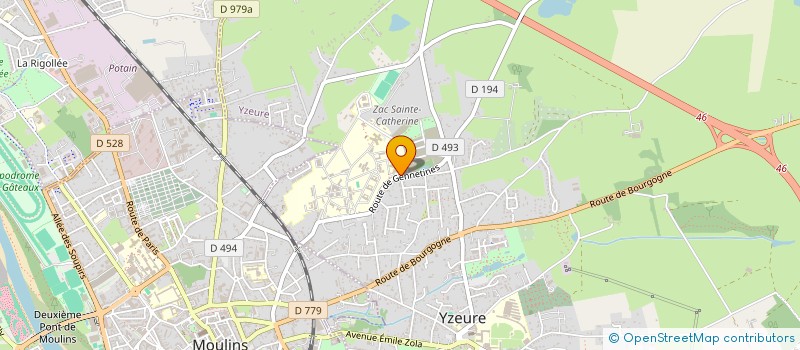 localisation de l'entreprise MONSIEUR HUBERT FERRON  YZEURE