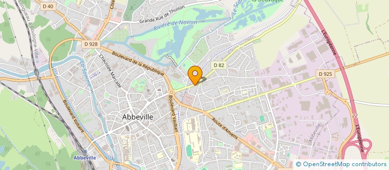 localisation de l'entreprise MONSIEUR HUBERT FEUILLETTE à ABBEVILLE