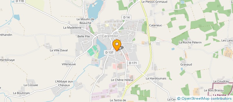 localisation de l'entreprise MONSIEUR HUBERT FILE à CARENTOIR