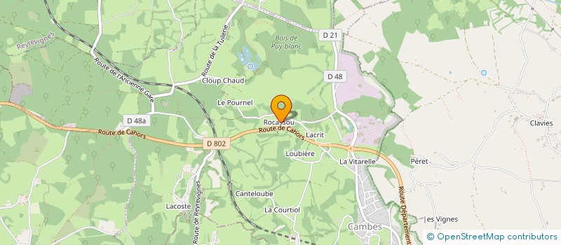 localisation de l'entreprise MONSIEUR HUBERT FOGARIZZU à CAMBES