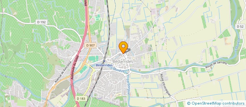 localisation de l'entreprise MONSIEUR HUBERT FORMENT  BEDARRIDES