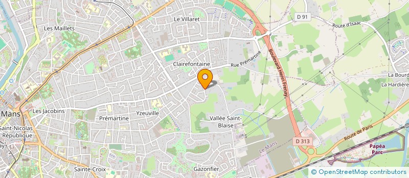 localisation de l'entreprise MONSIEUR HUBERT FOURNIER à LE MANS