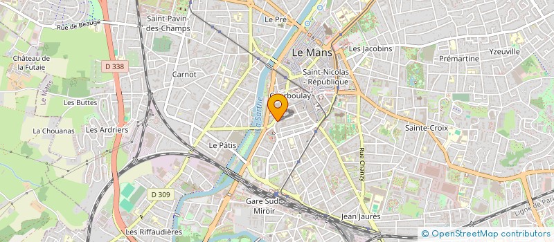 localisation de l'entreprise MONSIEUR HUBERT FOURRE à LE MANS