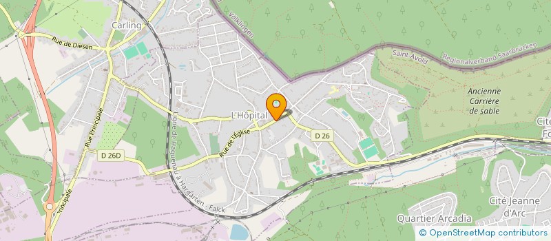 localisation de l'entreprise MONSIEUR HUBERT FRIDERICH  L'HOPITAL