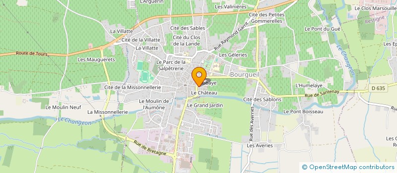 localisation de l'entreprise MONSIEUR HUBERT GAILLARD  BOURGUEIL