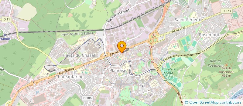 localisation de l'entreprise MONSIEUR HUBERT GALMICHE à BESANCON