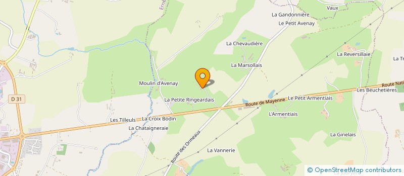 localisation de l'entreprise MONSIEUR HUBERT GARNIER  MONTENAY