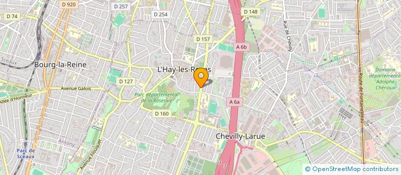 localisation de l'entreprise MONSIEUR HUBERT GAUDRY  L'HAY-LES-ROSES