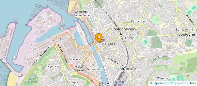 localisation de l'entreprise MONSIEUR HUBERT GAUTHIER  BOULOGNE-SUR-MER