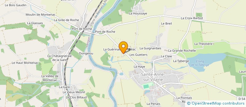 localisation de l'entreprise MONSIEUR HUBERT GAUVIN  SAINTE-ANNE-SUR-VILAINE