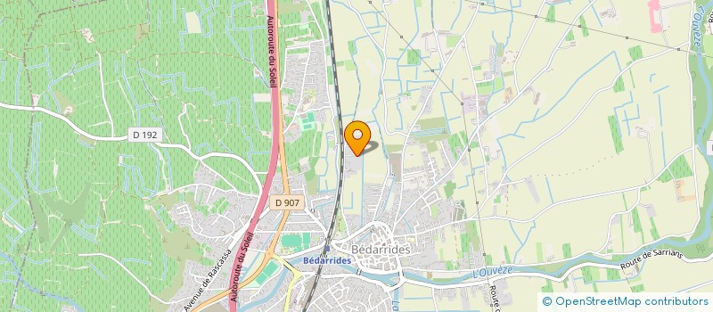 localisation de l'entreprise MONSIEUR HUBERT GEMENS  BEDARRIDES