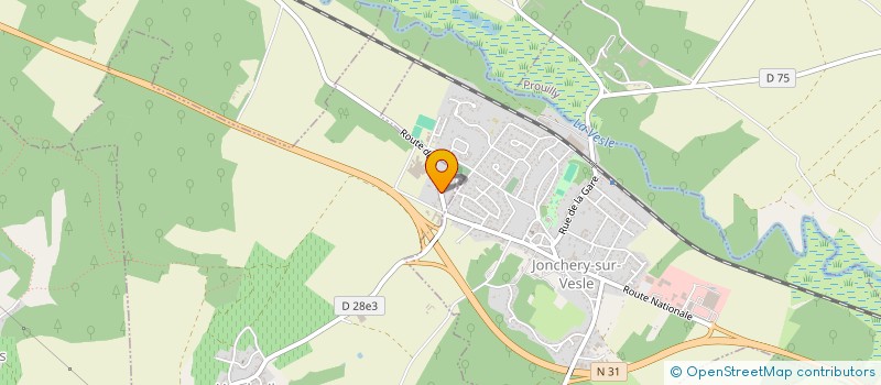 localisation de l'entreprise MONSIEUR HUBERT GERARD  JONCHERY-SUR-VESLE