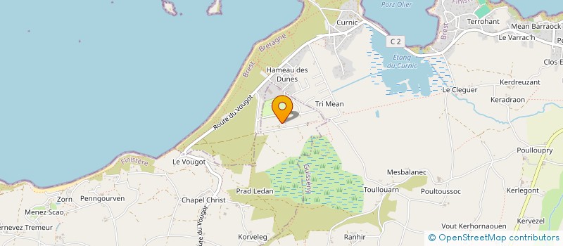 localisation de l'entreprise MONSIEUR HUBERT GERVEZ  PLOUGUERNEAU