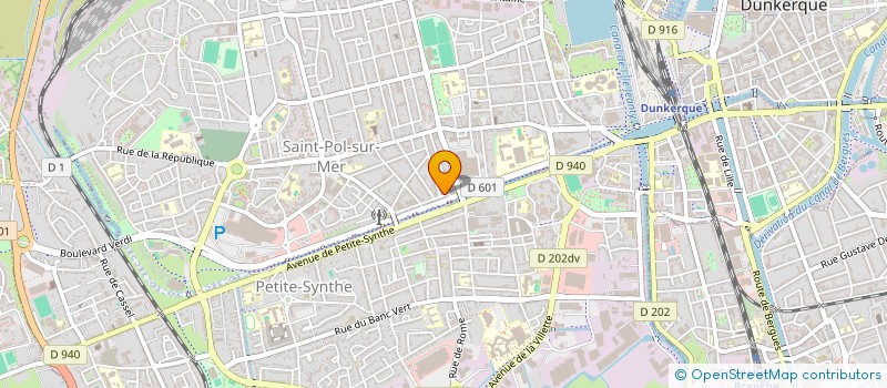 localisation de l'entreprise MONSIEUR HUBERT GIBON à DUNKERQUE