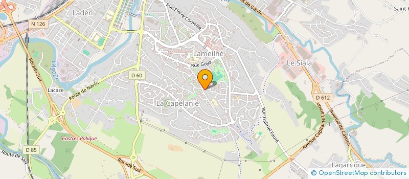 localisation de l'entreprise MONSIEUR HUBERT GINESTE  CASTRES