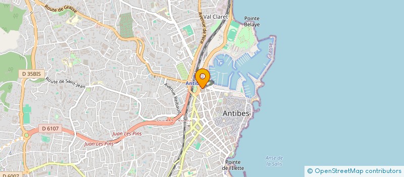 localisation de l'entreprise MONSIEUR HUBERT GIRAUD à ANTIBES