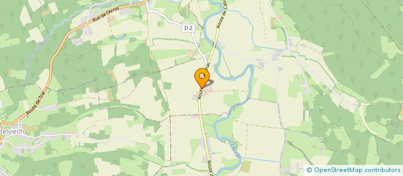 localisation de l'entreprise MONSIEUR HUBERT GLEYSES  CHELLE-DEBAT