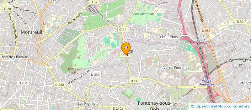 localisation de l'entreprise MONSIEUR HUBERT GONDON DARMIGNY à MONTREUIL