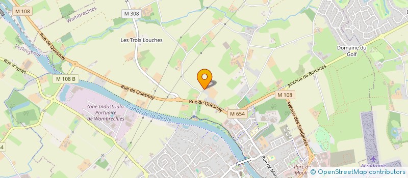 localisation de l'entreprise MONSIEUR HUBERT GONTIER  WAMBRECHIES