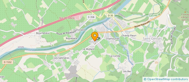 localisation de l'entreprise MONSIEUR HUBERT GORON à SAINT-GERVAIS