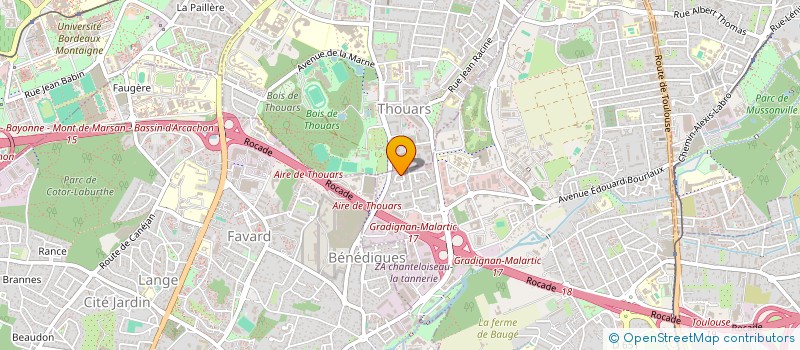 localisation de l'entreprise MONSIEUR HUBERT GOUARDERES  VILLENAVE-D'ORNON