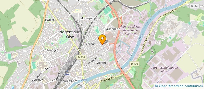 localisation de l'entreprise MONSIEUR HUBERT GOUIN  NOGENT-SUR-OISE