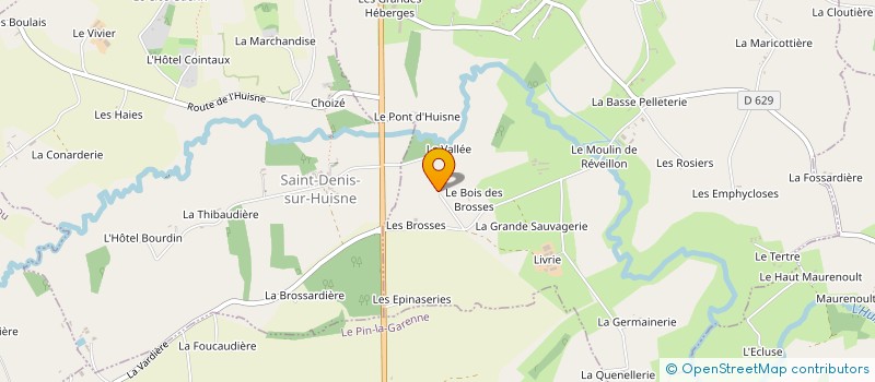 localisation de l'entreprise MONSIEUR HUBERT GOUPIL à COMBLOT