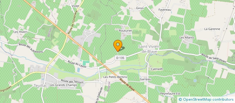 localisation de l'entreprise MONSIEUR HUBERT GRACIA  SAINT-VIVIEN-DE-BLAYE