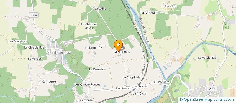 localisation de l'entreprise MONSIEUR HUBERT GRASLAND  SAINT-SENOUX