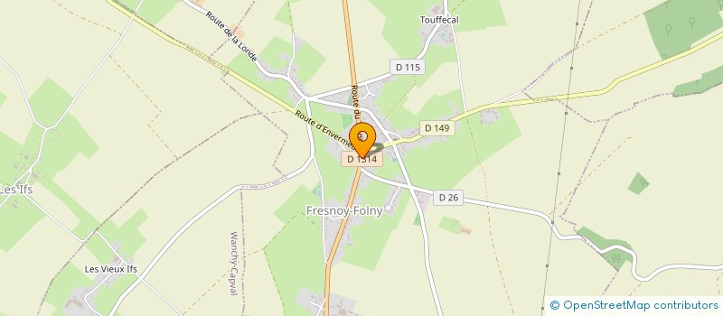 localisation de l'entreprise MONSIEUR HUBERT GRESSENT à FRESNOY-FOLNY