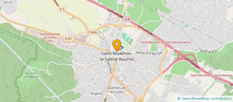 localisation de l'entreprise MONSIEUR HUBERT GRUET à SAINT-MAXIMIN-LA-SAINTE-BAUME