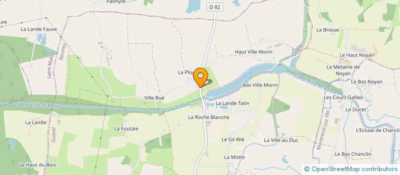 localisation de l'entreprise MONSIEUR HUBERT GUERIN à GUIPEL