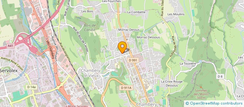 localisation de l'entreprise MONSIEUR HUBERT GUERLAND à CHAMBERY