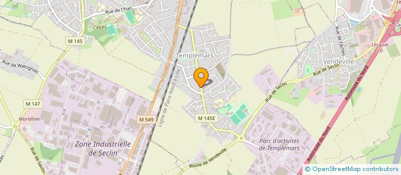 localisation de l'entreprise MONSIEUR HUBERT GUILLEMANT  TEMPLEMARS