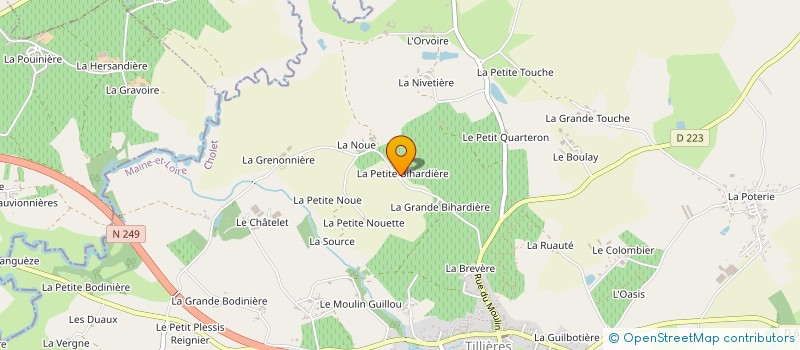 localisation de l'entreprise MONSIEUR HUBERT GUYARD à SEVREMOINE