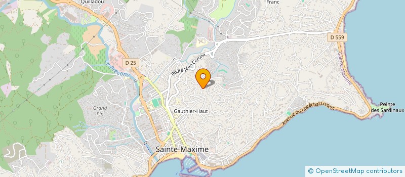 localisation de l'entreprise MONSIEUR HUBERT HALFON à SAINTE-MAXIME