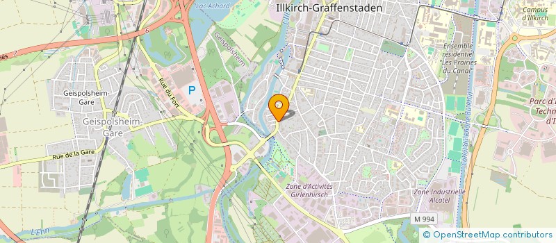 localisation de l'entreprise MONSIEUR HUBERT HALMENSCHLAGER  ILLKIRCH-GRAFFENSTADEN