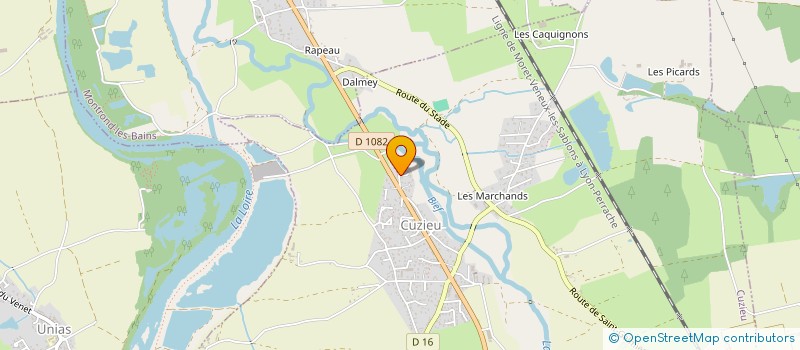 localisation de l'entreprise MONSIEUR HUBERT HARDOUIN  CUZIEU