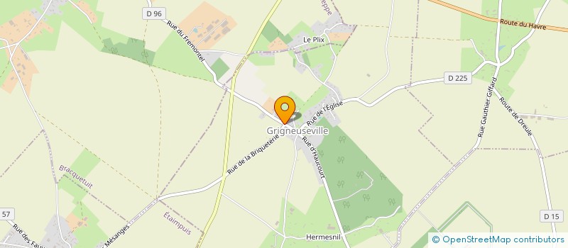 localisation de l'entreprise MONSIEUR HUBERT HAVARD  GRIGNEUSEVILLE