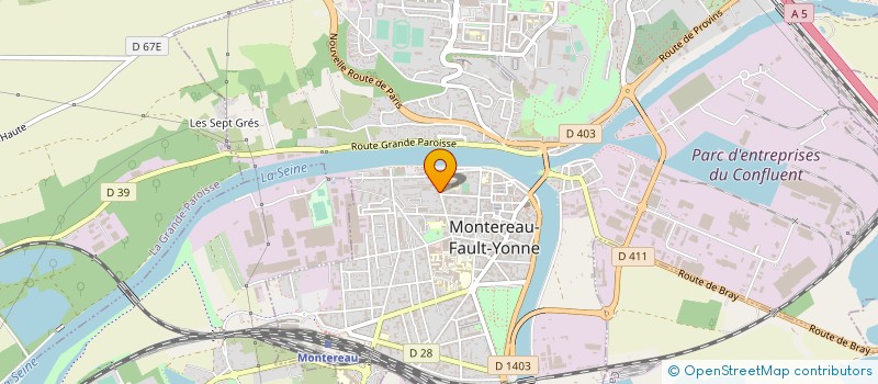 localisation de l'entreprise MONSIEUR HUBERT HAVEGEER  MONTEREAU-FAULT-YONNE