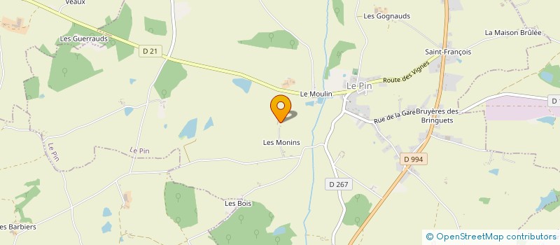 localisation de l'entreprise MONSIEUR HUBERT HEUTTE à LE PIN