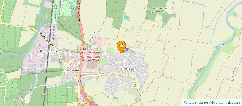 localisation de l'entreprise MONSIEUR HUBERT HEYMANN  HOUSSEN