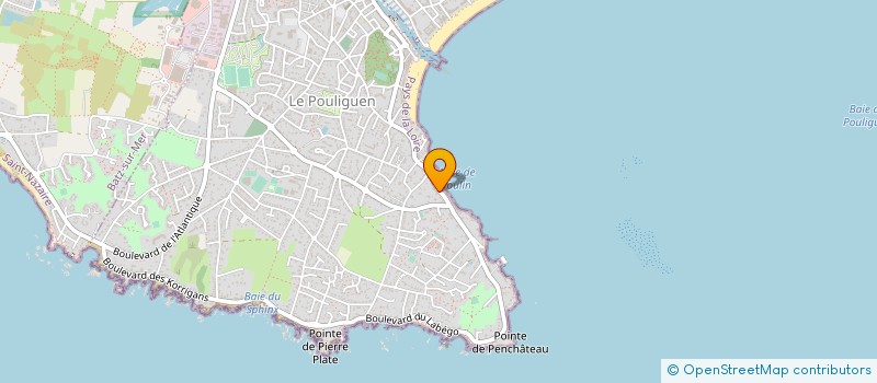 localisation de l'entreprise MONSIEUR HUBERT HIBON  LE POULIGUEN