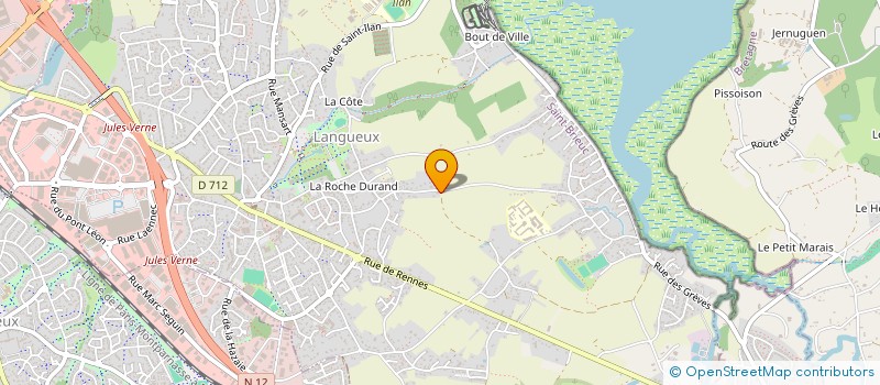 localisation de l'entreprise MONSIEUR HUBERT HILLION  LANGUEUX