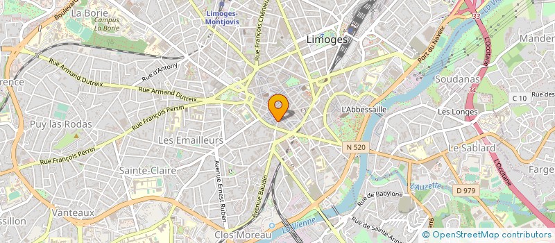 localisation de l'entreprise MONSIEUR HUBERT HOLLE à LIMOGES