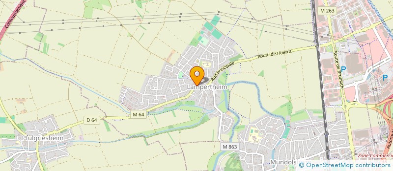 localisation de l'entreprise MONSIEUR HUBERT HOMOLAC  LAMPERTHEIM