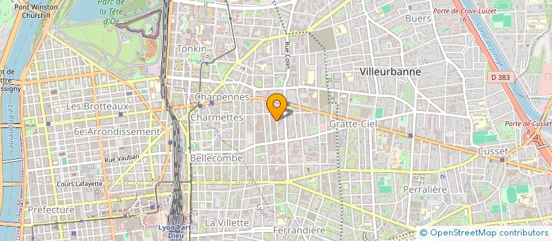 localisation de l'entreprise MONSIEUR HUBERT JACOBEE à VILLEURBANNE